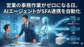 営業の事務作業がゼロになる日。ソフトバンクのAIエージェントがSFA連携を自動化