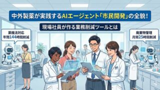 中外製薬が実践するAIエージェント「市民開発」の全貌!現場社員が作る業務削減ツールとは