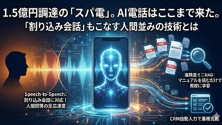 1.5億円調達の「スパ電」。AI電話はここまで来た。「割り込み会話」もこなす人間並みの技術とは
