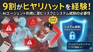 9割がヒヤリハットを経験！AIエージェント利用に潜むリスクとシステム統制の必要性