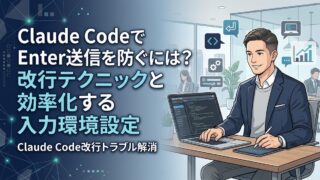【解決】Claude CodeでEnter送信を防ぐには？改行テクニックと効率化する入力環境設定