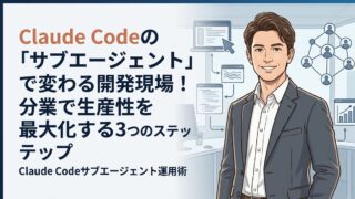 【活用術】Claude Codeの「サブエージェント」で変わる開発現場！分業で生産性を最大化する3つのステップ