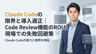 【比較検証】Claude Codeの限界と導入適正｜Code Review機能のROIと現場での失敗回避策