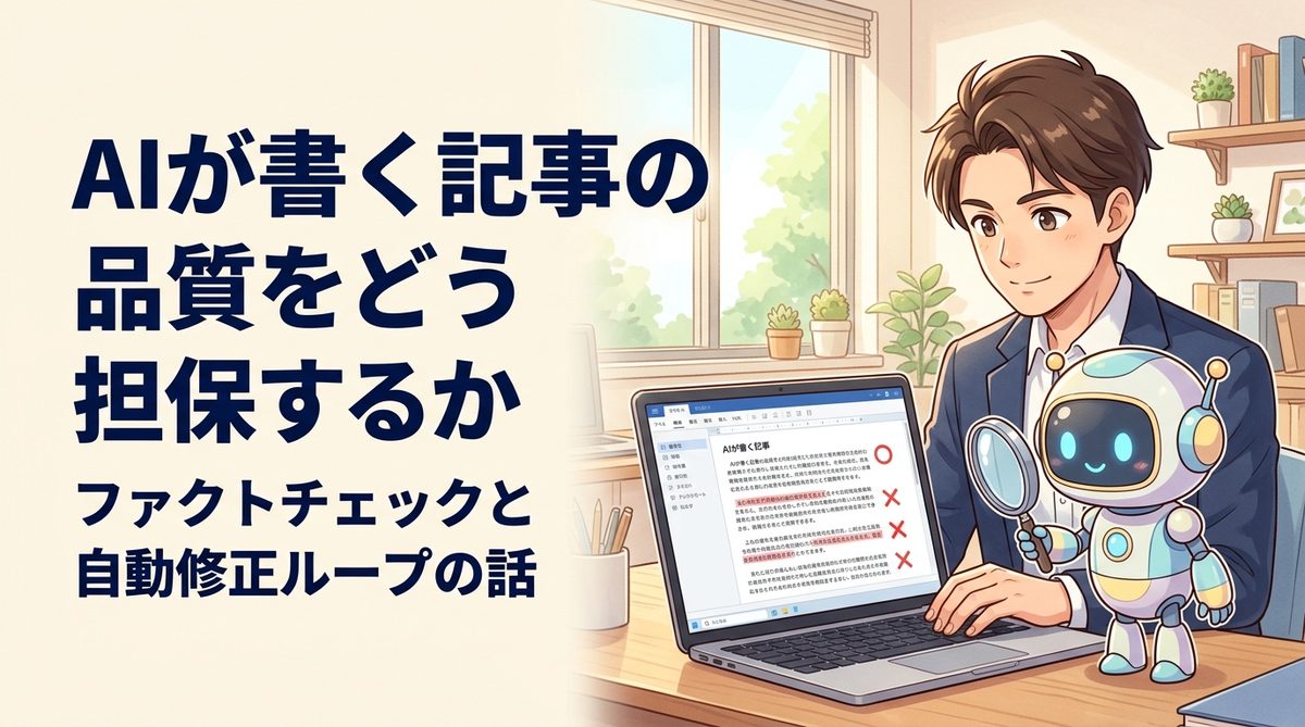 AIが書く記事の品質をどう担保するか