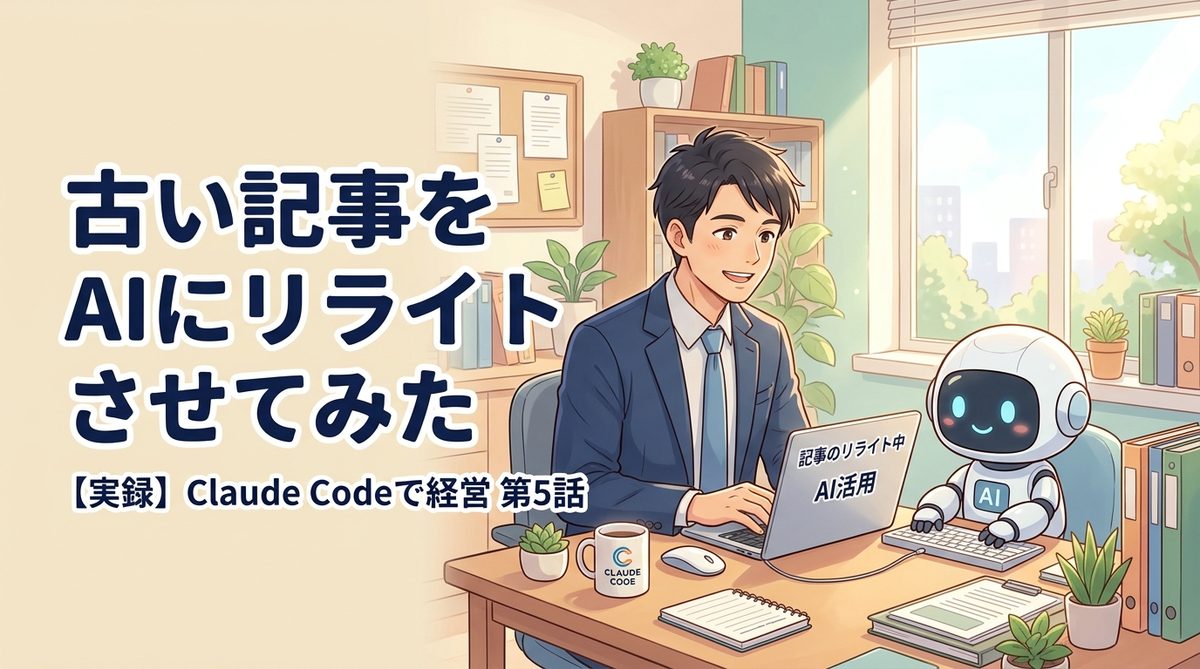 古い記事をAIにリライトさせてみた