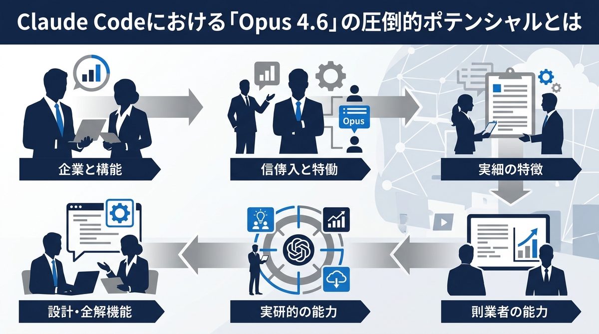 図解：Claude Codeにおける「Opus 4.6」の圧倒的ポテンシャルとは