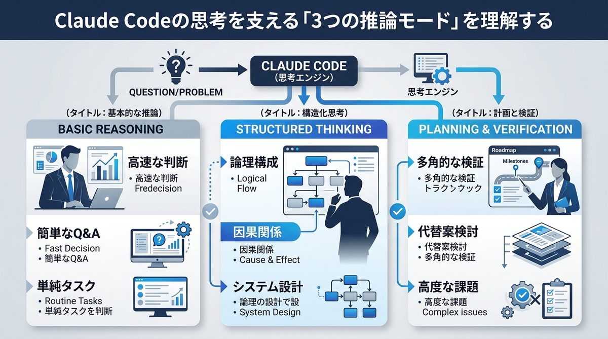 図解:Claude Codeの思考を支える「3つの推論モード」を理解する