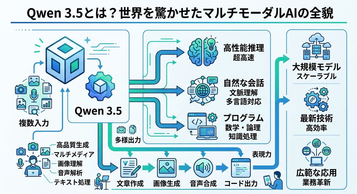 図解:Qwen 3.5とは?世界を驚かせたマルチモーダルAIの全貌