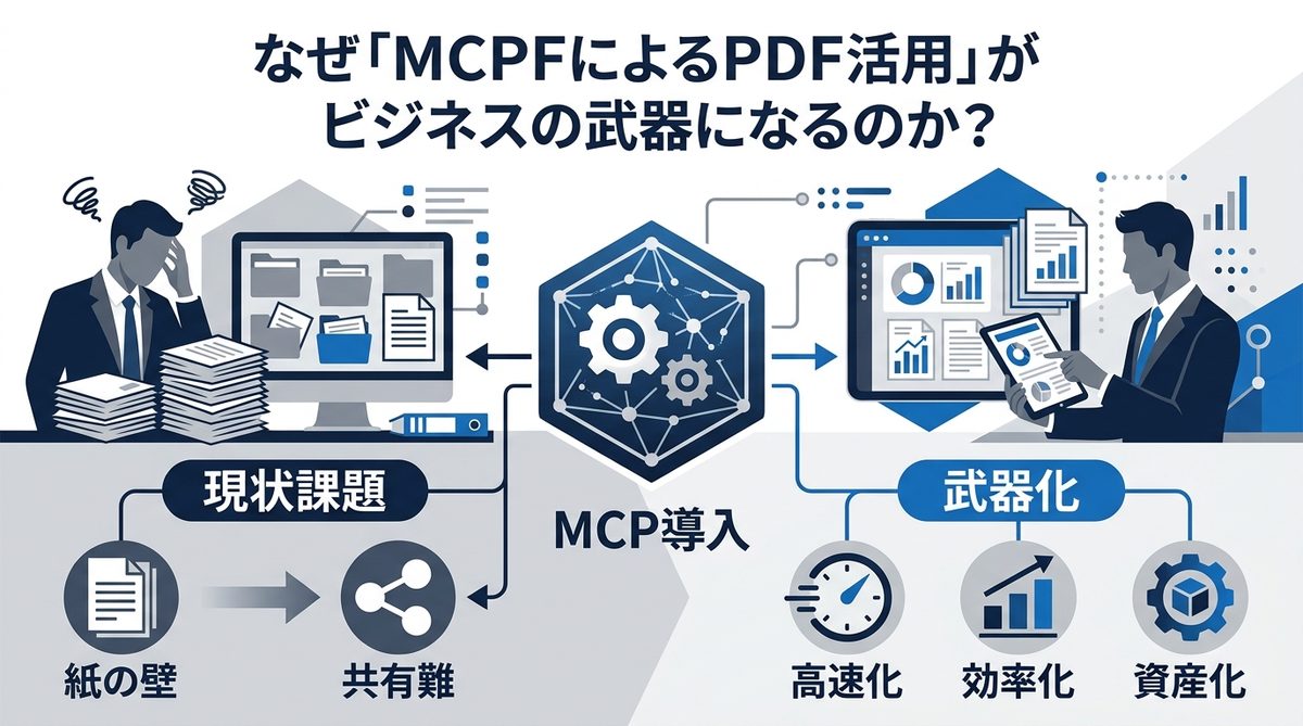 図解:なぜ「MCPによるPDF活用」がビジネスの武器になるのか?