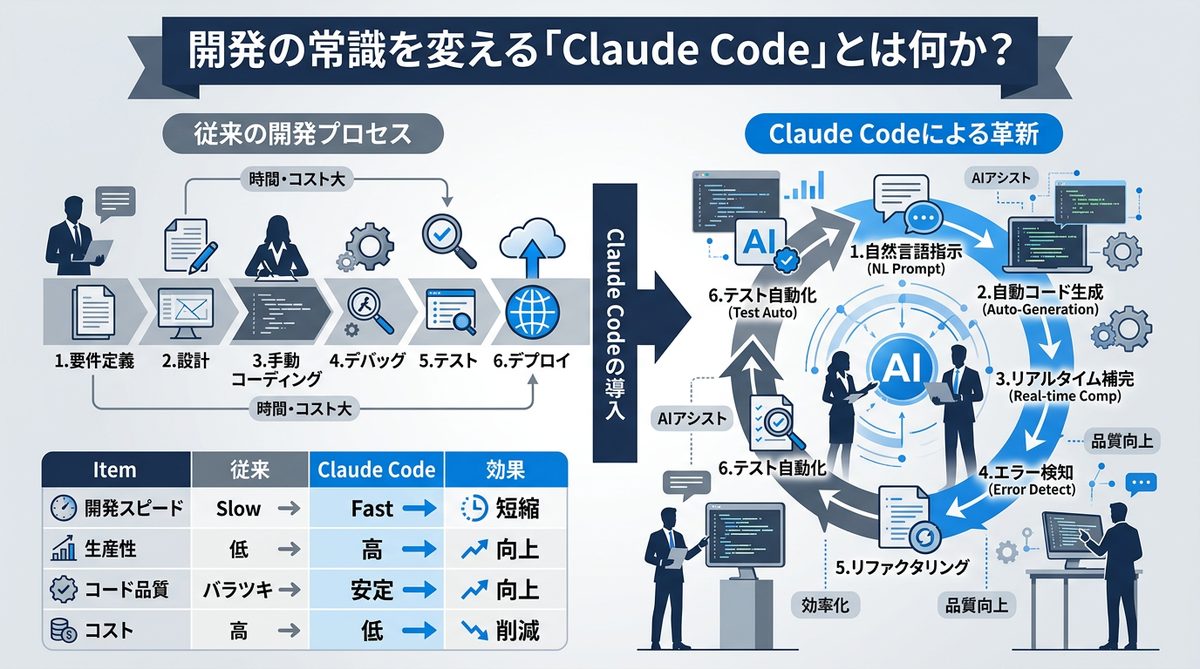 図解：開発の常識を変える「Claude Code」とは何か？