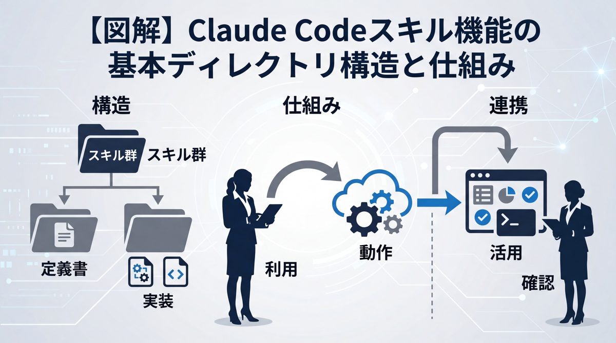 図解:【図解】Claude Codeスキル機能の基本ディレクトリ構造と仕組み