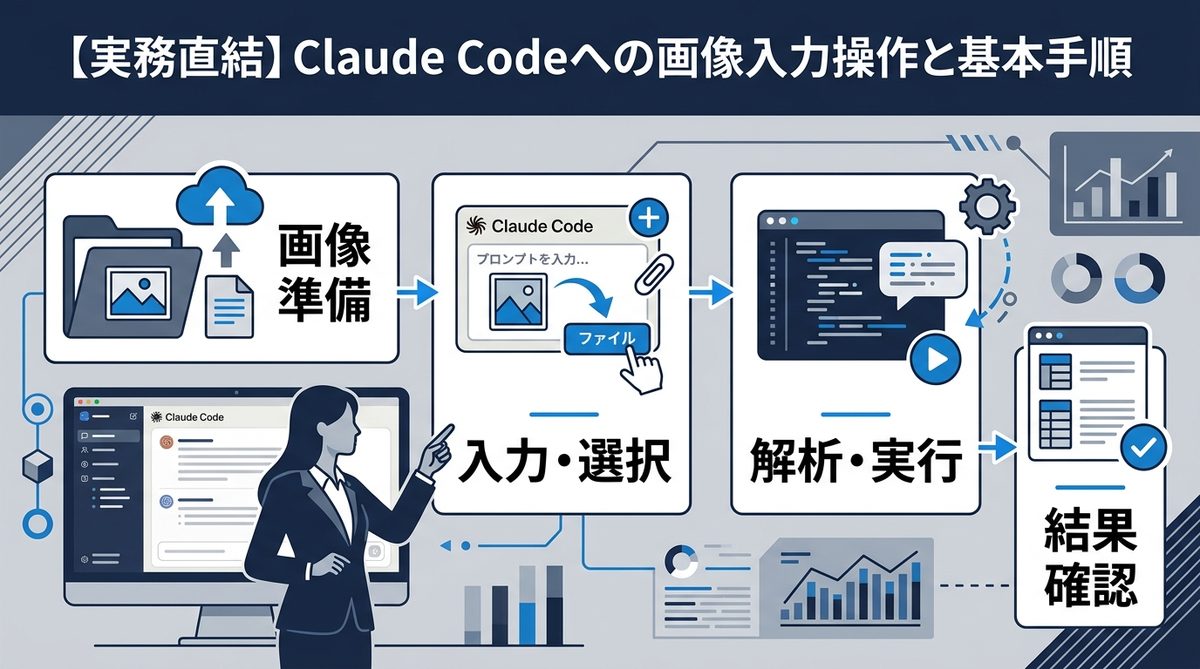 図解：【実務直結】Claude Codeへの画像入力操作と基本手順