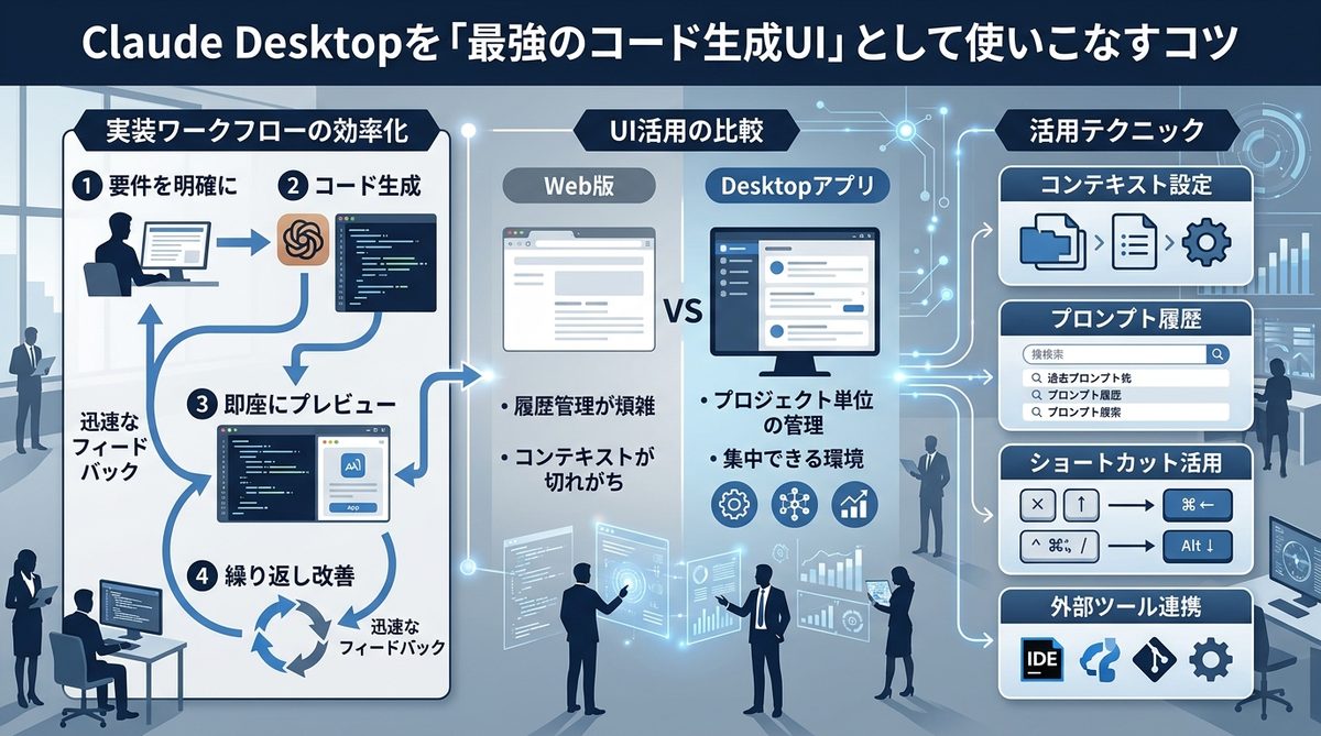 図解:Claude Desktopを「最強のコード生成UI」として使いこなすコツ