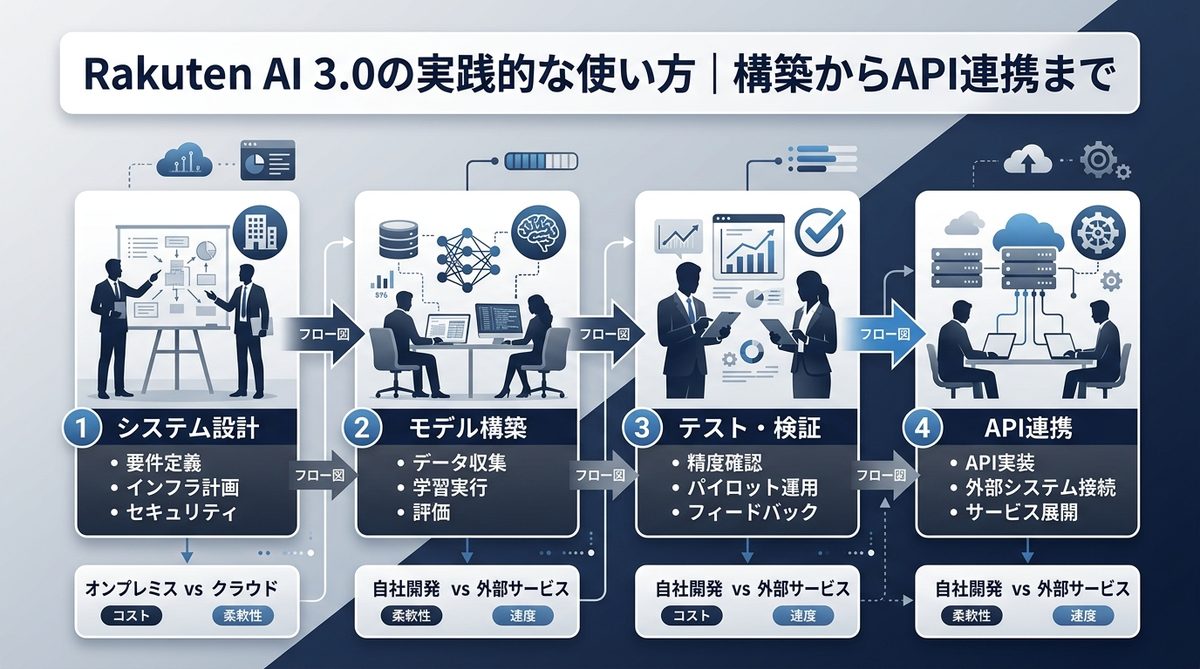図解：Rakuten AI 3.0の実践的な使い方｜構築からAPI連携まで