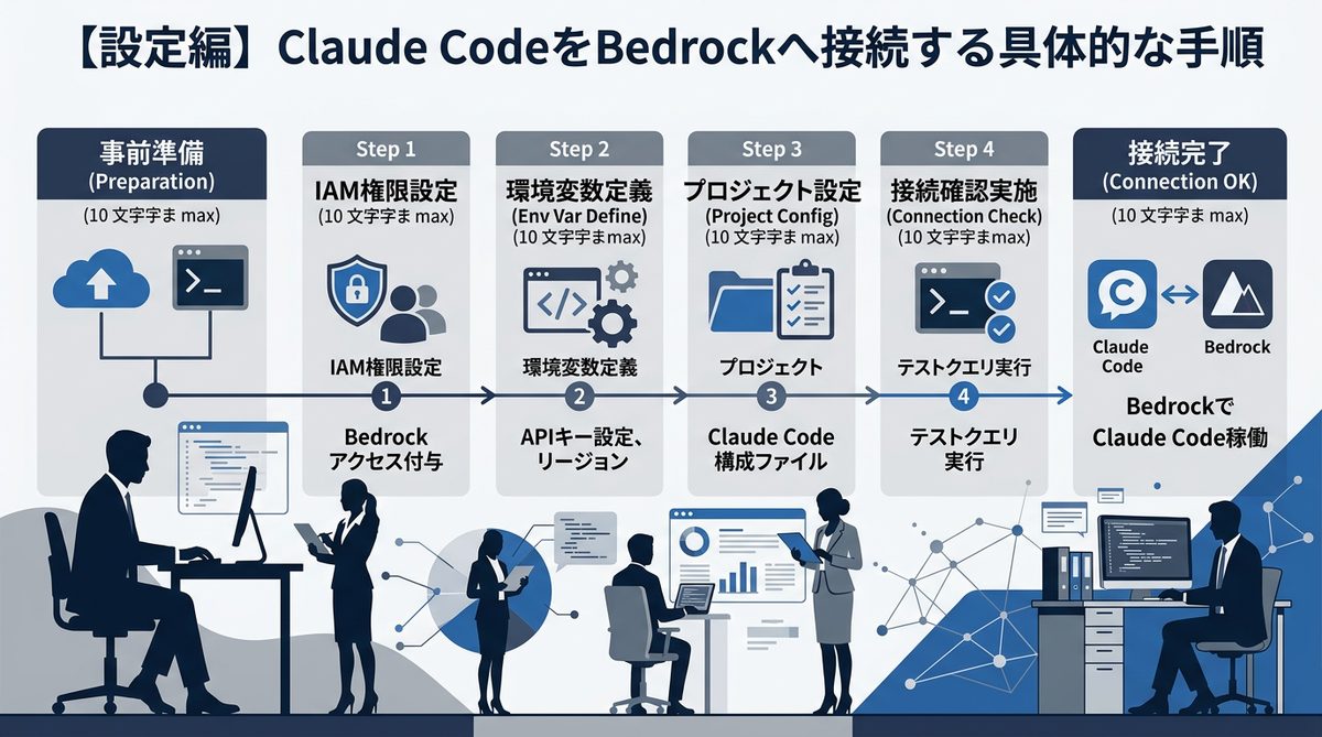 図解：【設定編】Claude CodeをBedrockへ接続する具体的な手順