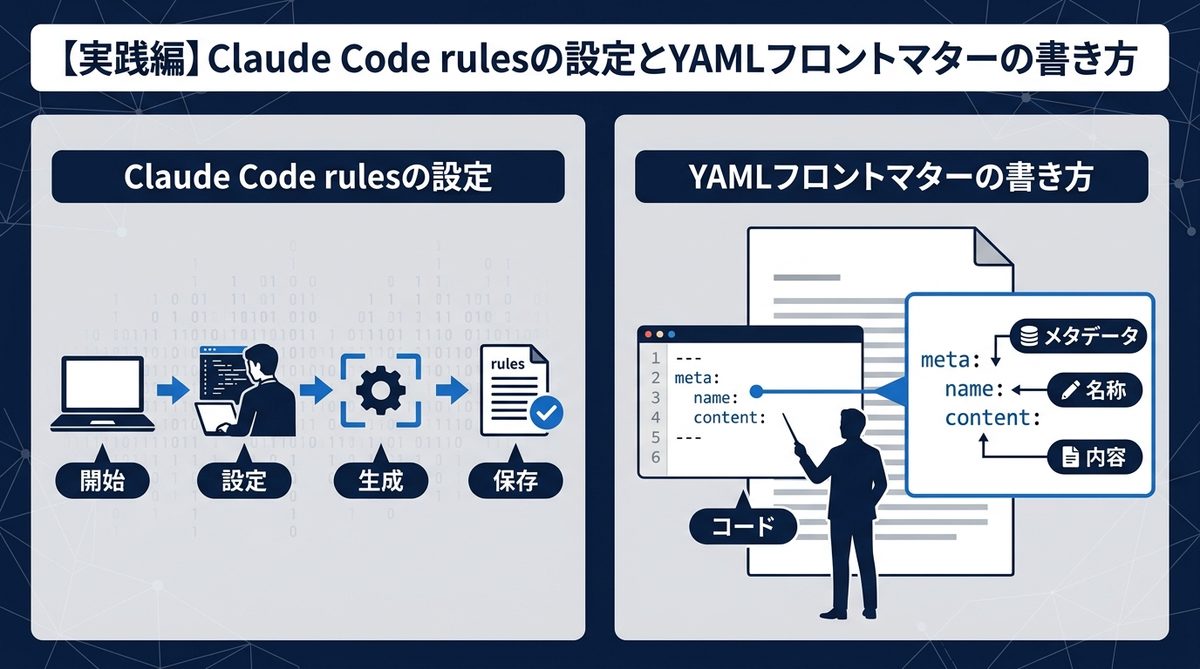 図解:【実践編】Claude Code rulesの設定とYAMLフロントマターの書き方