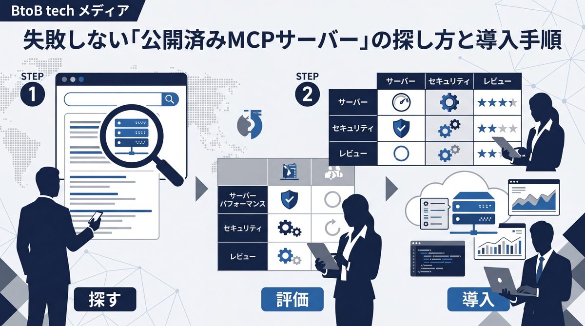 図解：失敗しない「公開済みMCPサーバー」の探し方と導入手順