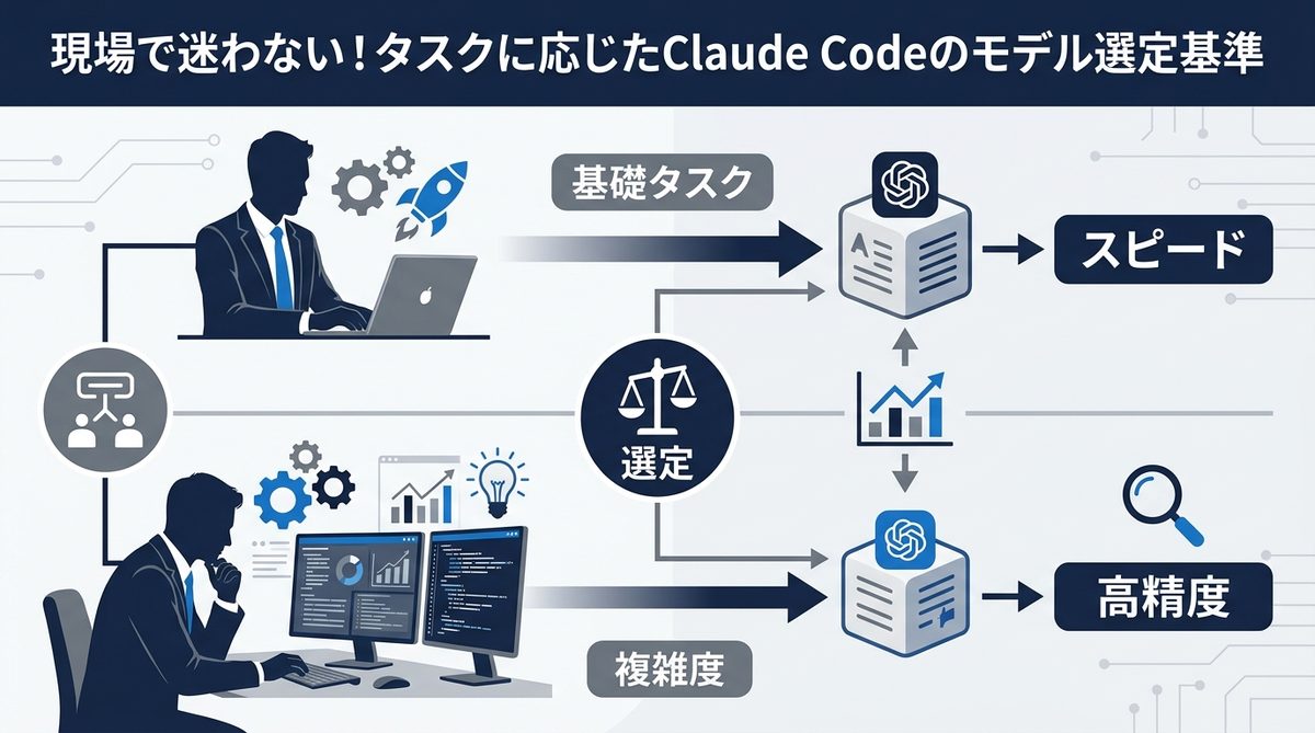図解:現場で迷わない!タスクに応じたClaude Codeのモデル選定基準