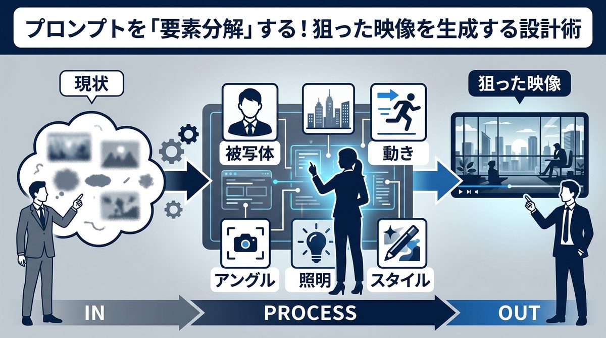 図解:プロンプトを「要素分解」する!狙った映像を生成する設計術