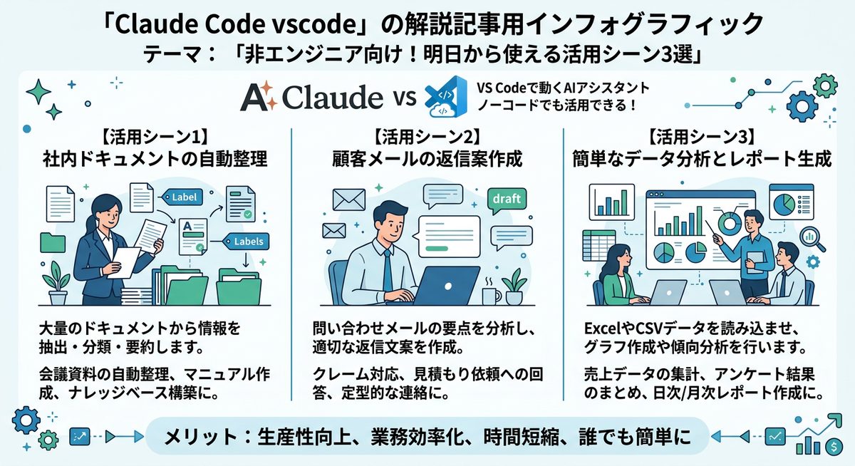 図解：非エンジニア向け！明日から使える活用シーン3選