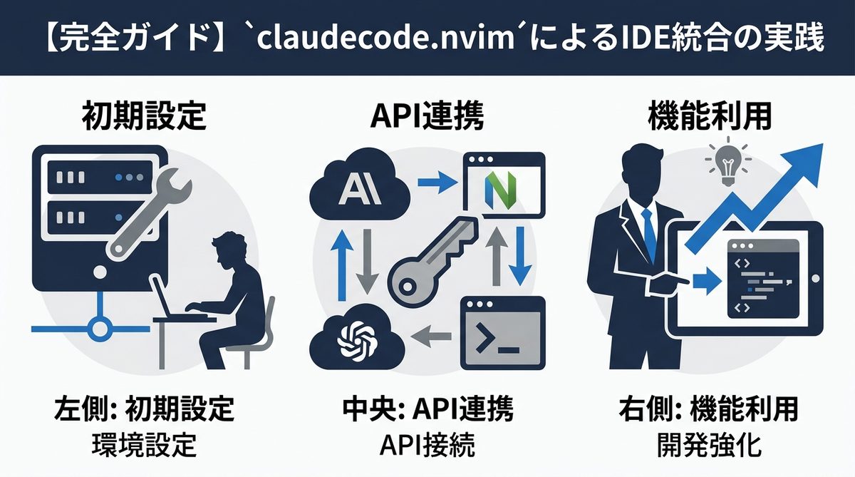 図解：【完全ガイド】claudecode.nvimによるIDE統合の実践