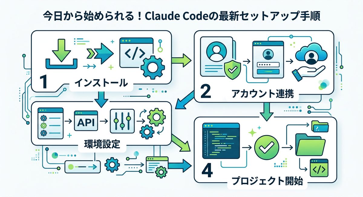 図解:今日から始められる!Claude Codeの最新セットアップ手順