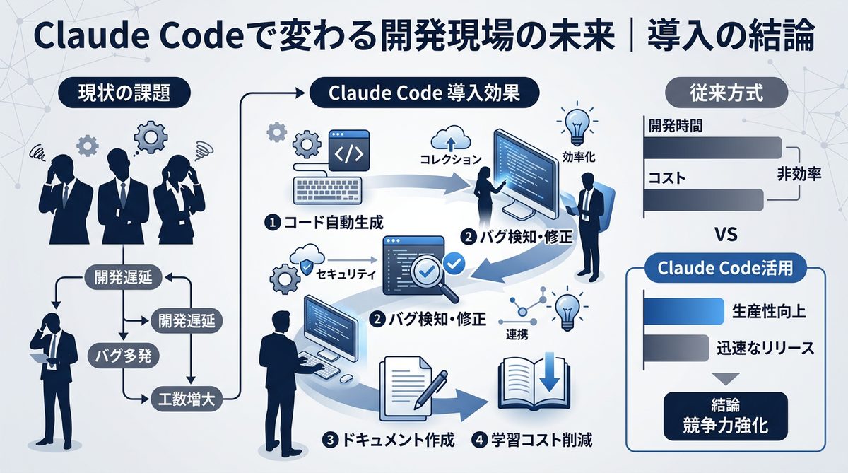 図解:Claude Codeで変わる開発現場の未来|導入の結論