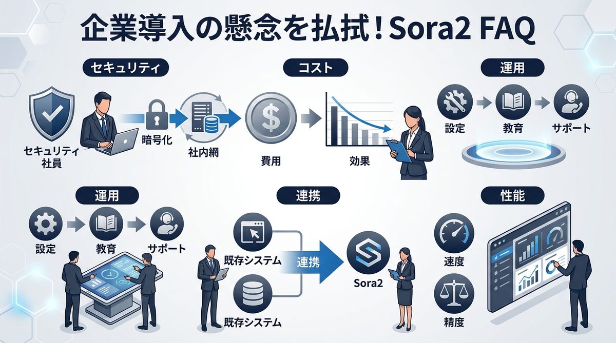図解：企業導入の懸念を払拭！Sora2 FAQ