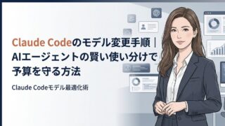 【初心者向け】Claude Codeのモデル変更手順｜AIエージェントの賢い使い分けで予算を守る方法