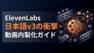 【2026最新】ElevenLabs日本語版 v3の実力を検証！月額$5で動画ナレーションを内製化