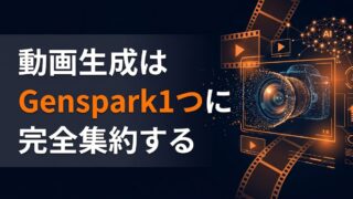 【コスト削減】Gensparkで動画生成を自動化する方法｜月額サブスクを一本化する3つの手順