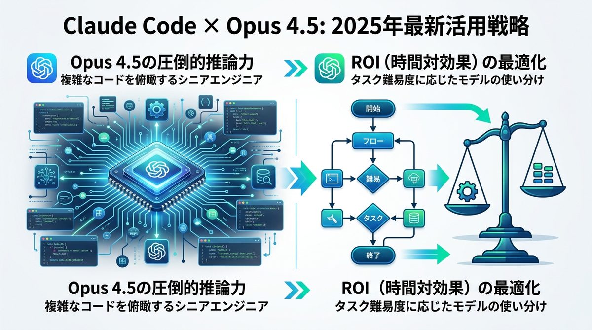 図解：2025年最新！Claude Codeで「Opus 4.5」を使うべき理由とは