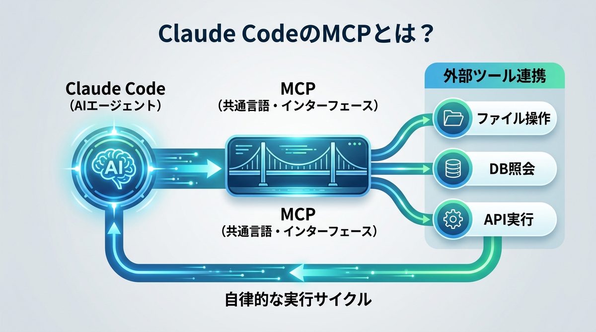 図解：Claude CodeのMCPとは？AIに「手足」を与える技術的要諦