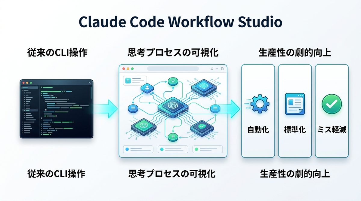 図解：Claude Code Workflow Studioがビジネス現場で注目される理由