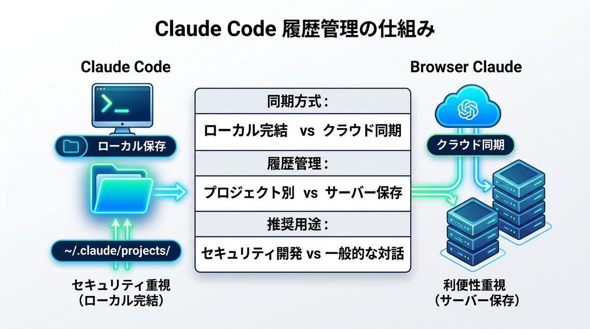 図解:Claude Codeの過去のセッションはどこに消える?CLI履歴管理の基本