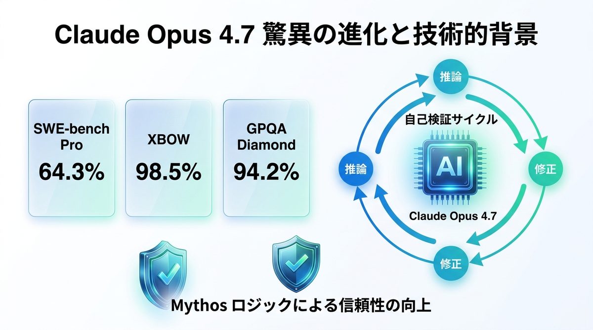 図解：Claude Opus 4.7が叩き出した驚異のベンチマーク数値と技術的背景
