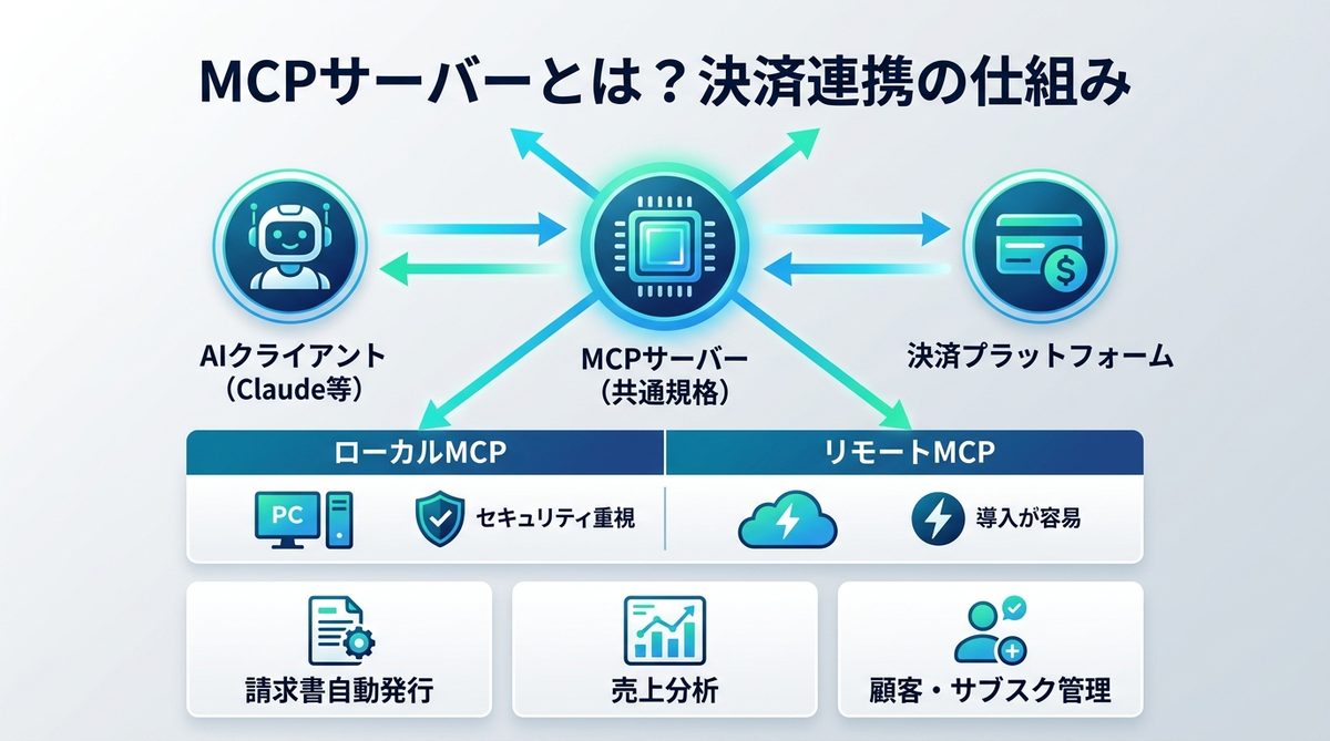 図解：MCPサーバーとは？決済との連携で何が変わるか