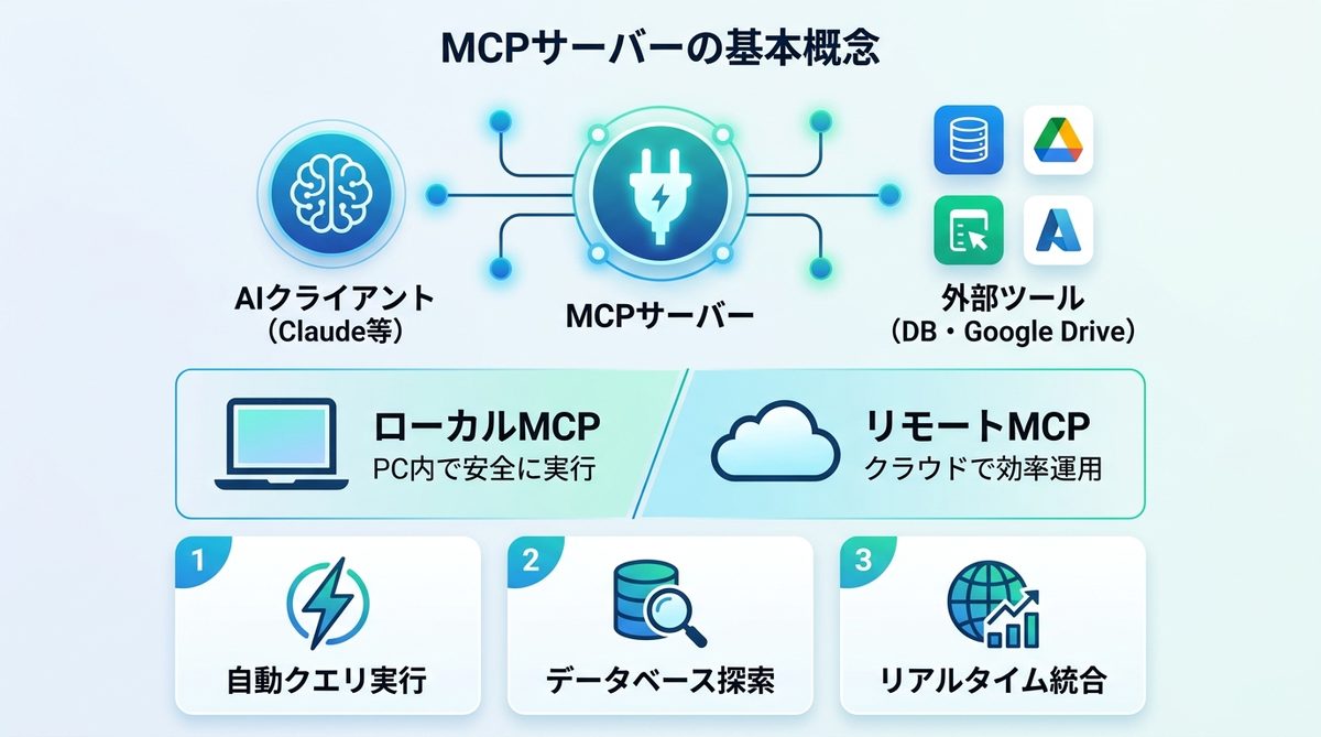 図解：MCPサーバーとは？データ分析との連携で何が変わるか