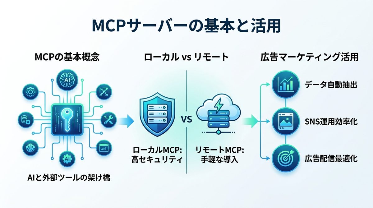図解：MCPサーバーとは？広告マーケティングとの連携で何が変わるか