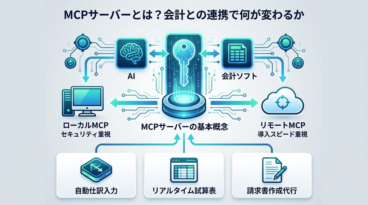 図解：MCPサーバーとは？会計との連携で何が変わるか