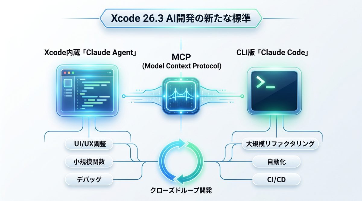 図解:Xcode 26.3で実現した「AI開発」の新たな標準とは