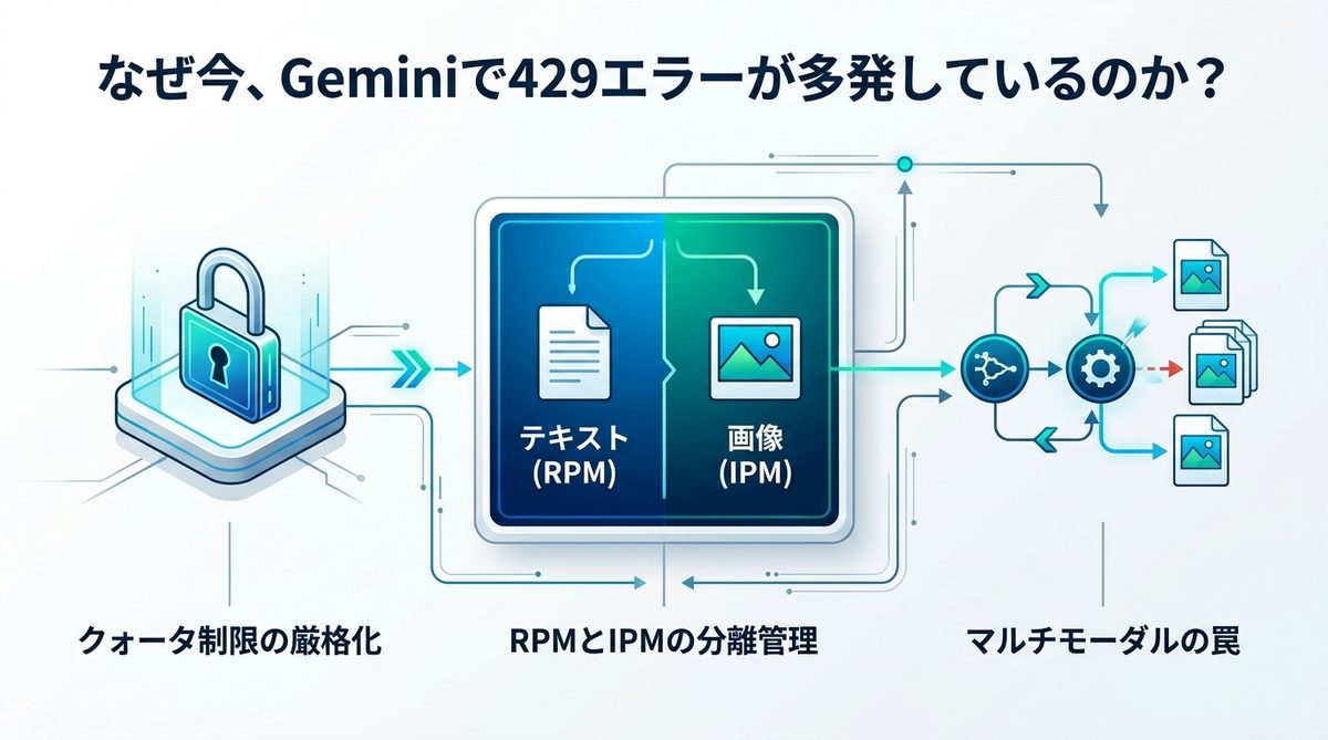 図解：なぜ今、Geminiで429エラーが多発しているのか？