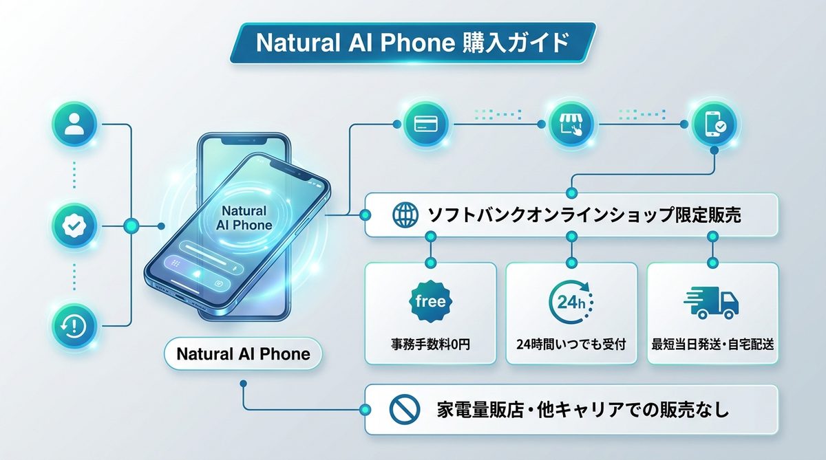 図解：【重要】Natural AI Phoneの購入方法と販売体制を確認する