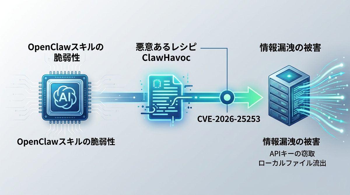 図解：【緊急確認】OpenClawスキルと「ClawHavoc」の深刻な被害実態