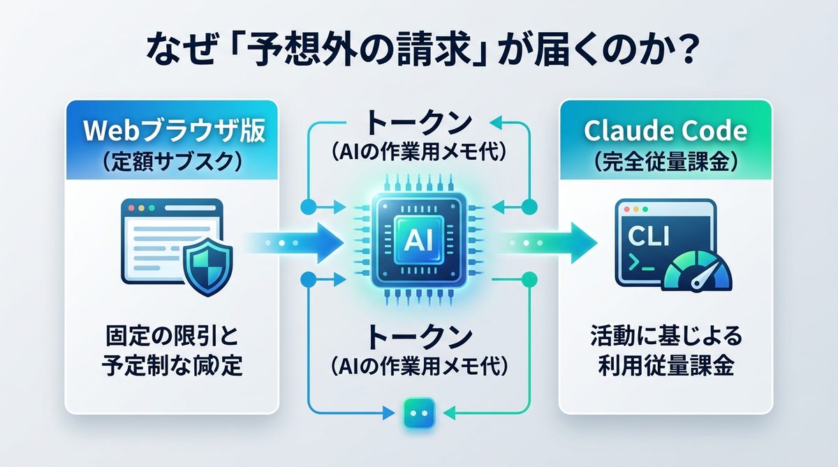 図解:なぜ「予想外の請求」が届くのか?AIの作業費用が発生する仕組み