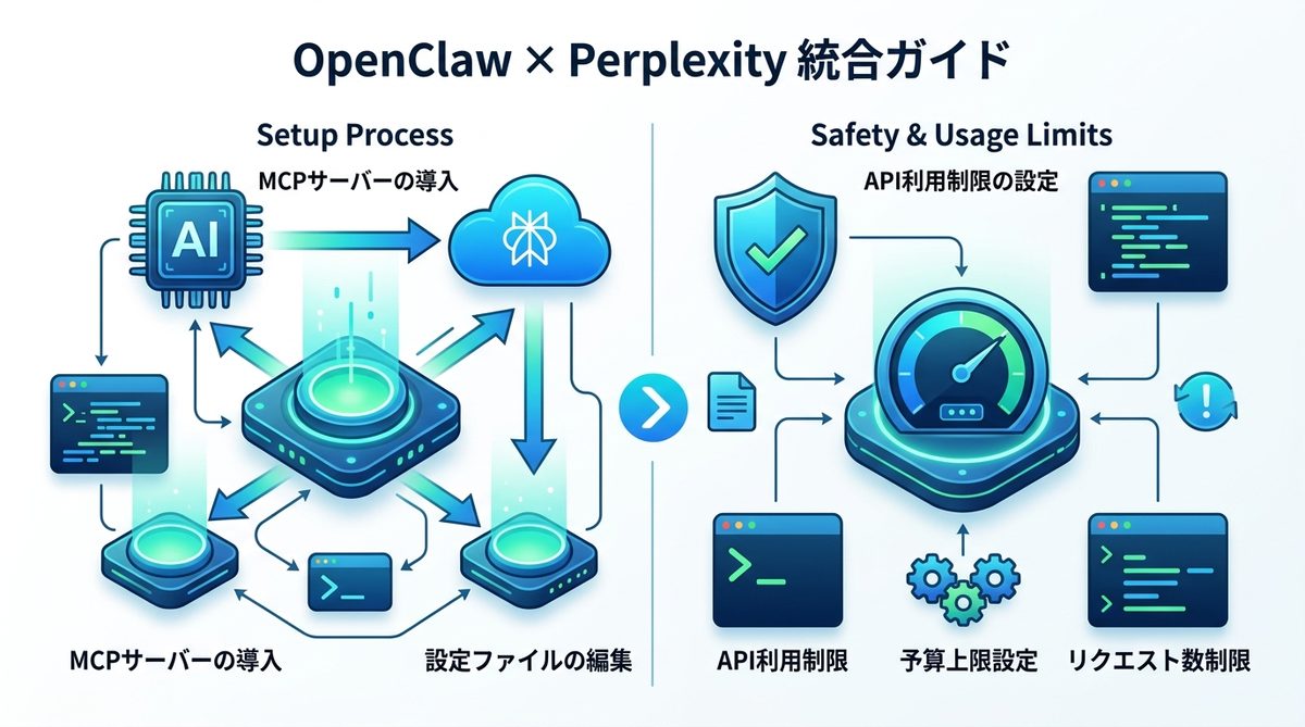 図解：2026年最新版！OpenClaw × Perplexityの統合設定ガイド