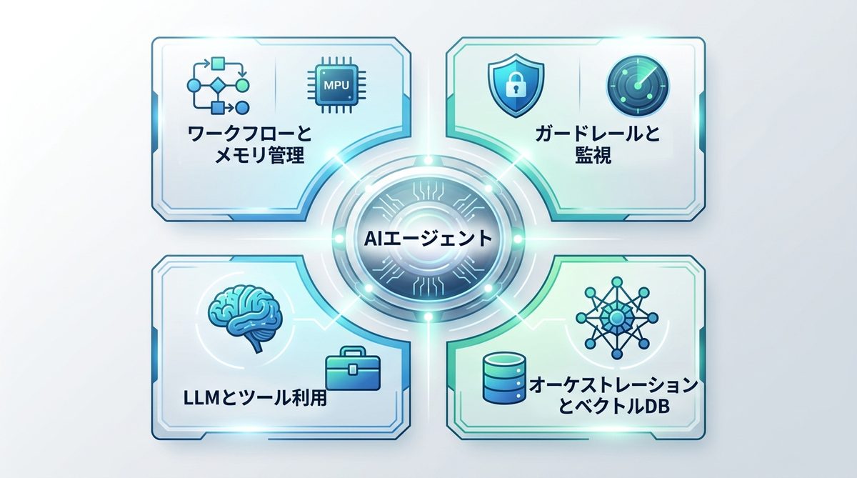 図解:AIエージェントと従来のAIは何が違う?合格に必要な4つの専門要件