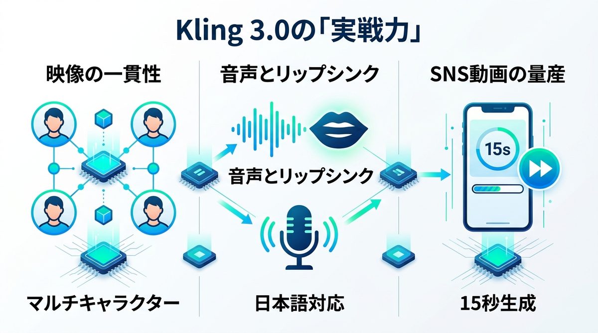 図解:Kling 3.0はここが違う!他モデルを凌駕する「実戦力」を検証