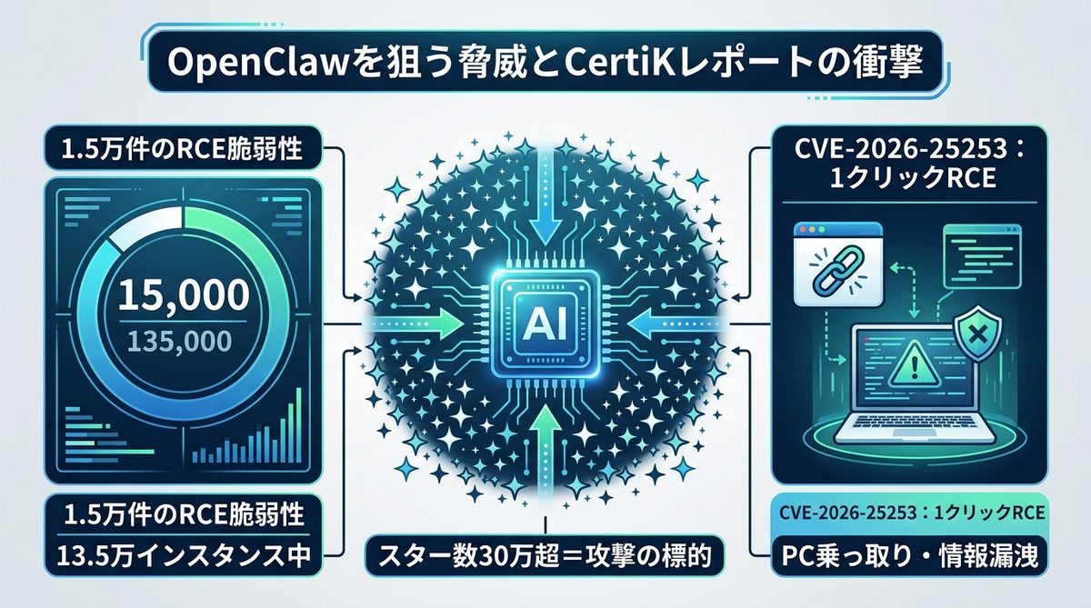 図解：【2026年4月の警告】OpenClawを狙う脅威とCertiKレポートの衝撃