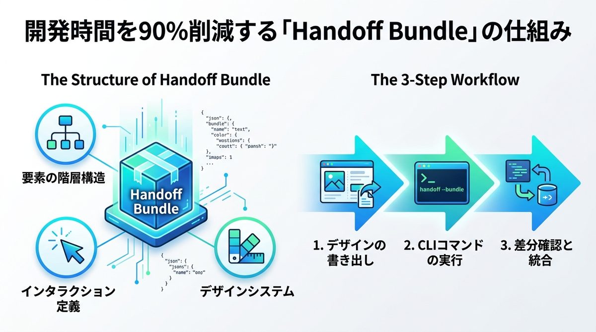 図解：開発時間を90%削減する「Handoff Bundle」の仕組みと使い方